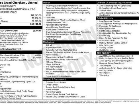 Used 2022 Jeep Grand Cherokee L Limited w/ Luxury Tech Group II image 4