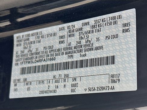 Used 2024 Ford F150 XLT w/ Equipment Group 302A MID image 12