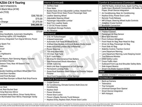 Used 2023 MAZDA CX-9 Touring image 1