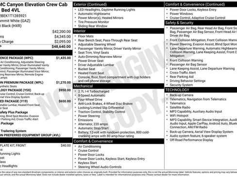 New 2026 GMC Canyon Elevation w/ Convenience Package AWD/4WD image 50