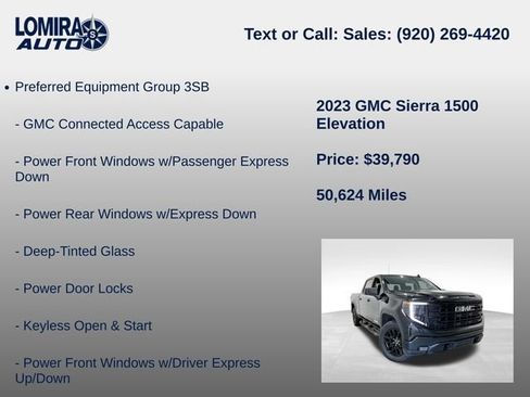 Used 2023 GMC Sierra 1500 Elevation w/ X31 Off-Road Package AWD/4WD image 8