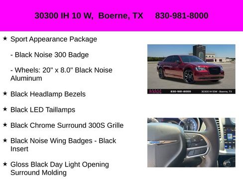Used 2023 Chrysler 300 Touring w/ Sport Appearance Package RWD image 20