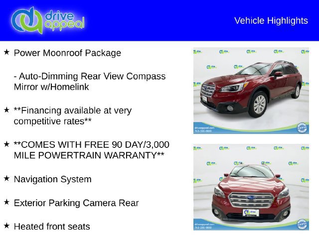 Used 2017 Subaru Outback 2.5i Premium AWD/4WD image 12