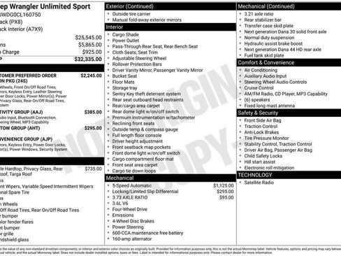 Used 2012 Jeep Wrangler Unlimited Sport AWD/4WD image 6