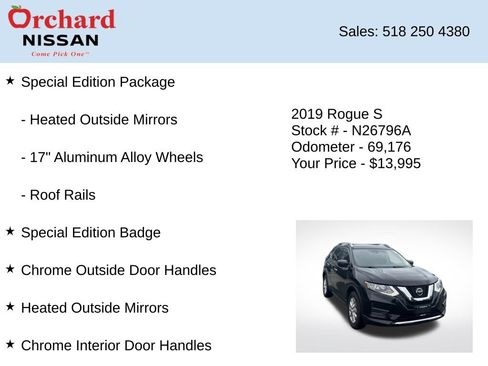 Used 2019 Nissan Rogue S w/ Special Edition Package AWD/4WD image 9