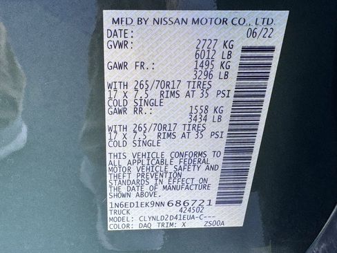 Used 2022 Nissan Frontier PRO-4X image 43