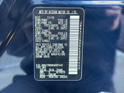 Used 2019 Nissan Armada SL w/ Premium Package image 29