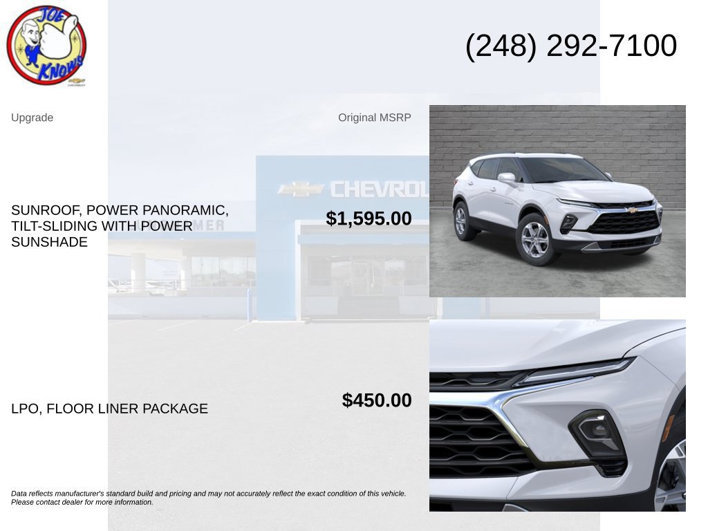 New 2026 Chevrolet Blazer LT w/ LPO, Floor Liner Package FWD image 5