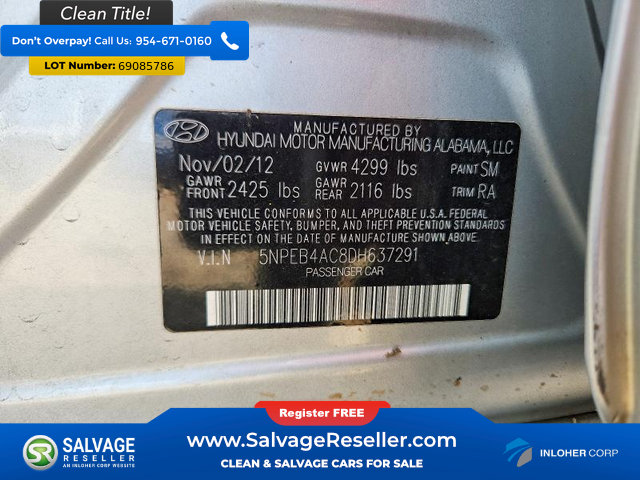 Used 2013 Hyundai Sonata GLS FWD image 16