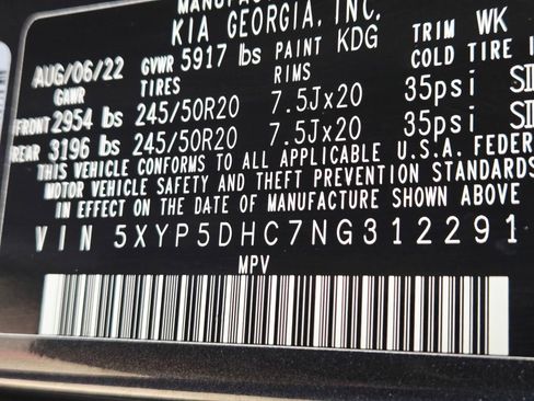 Used 2022 Kia Telluride SX w/ SX Prestige Package AWD/4WD image 35