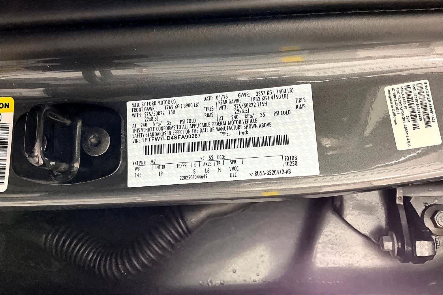 Used 2025 Ford F150 Platinum w/ Equipment Group 703A Plus AWD/4WD image 32