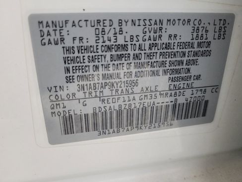 Used 2019 Nissan Sentra S FWD image 33