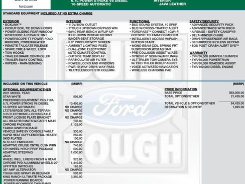 Used 2021 Ford F350 King Ranch w/ King Ranch Ultimate Package AWD/4WD image 13