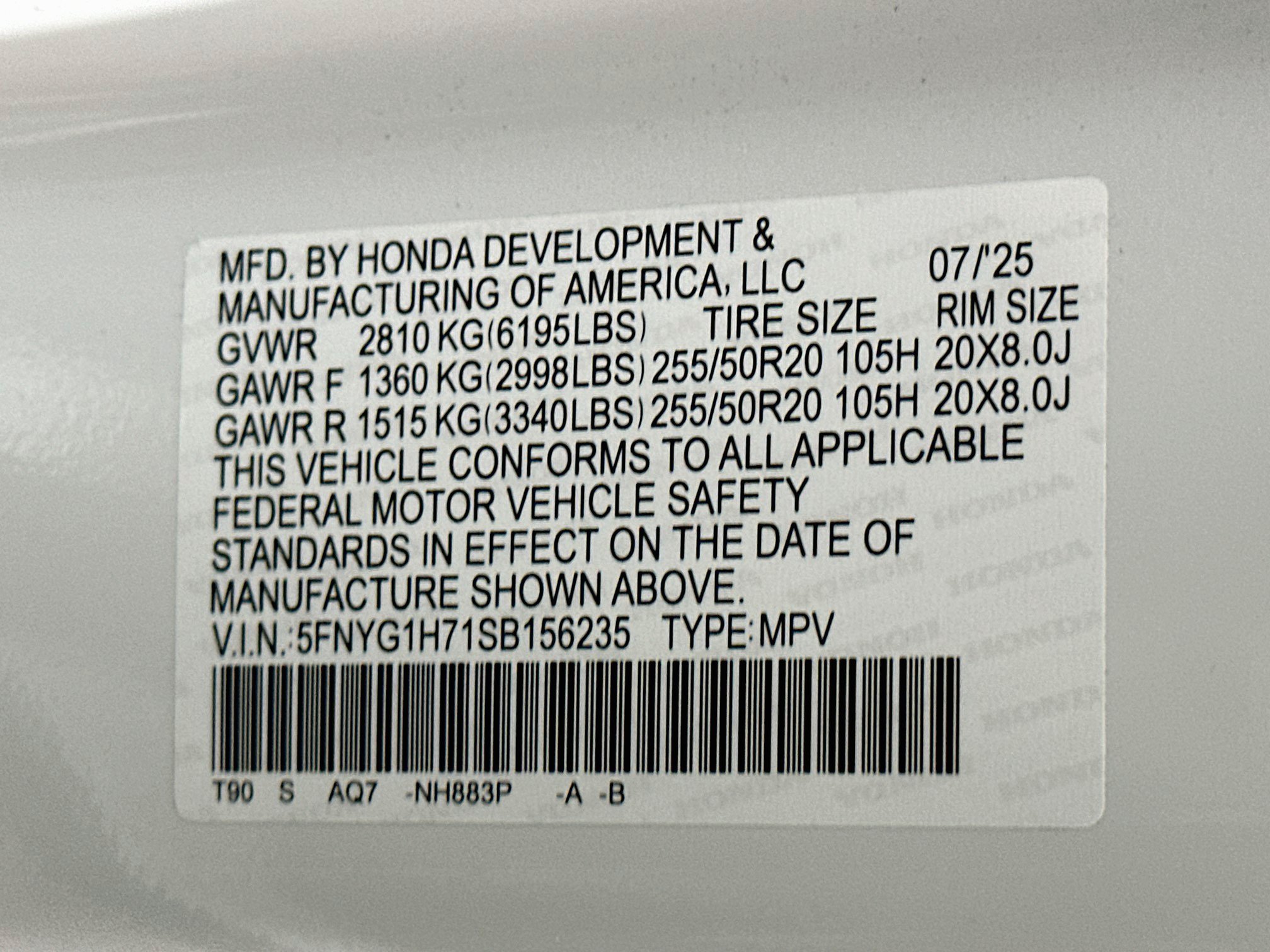 Used 2025 Honda Pilot Touring image 12