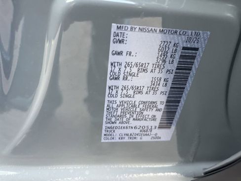 New 2026 Nissan Frontier SV w/ All-Weather Content Package AWD/4WD image 33