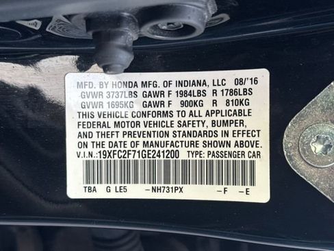 Used 2016 Honda Civic EX image 29