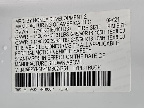 Used 2021 Honda Ridgeline Black Edition image 35