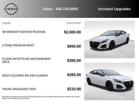New 2026 Nissan Altima 2.5 SR w/ SR Midnight Edition Package AWD/4WD image 7