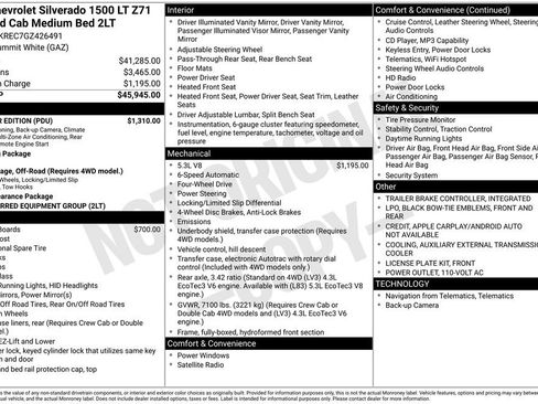 Certified 2016 Chevrolet Silverado 1500 LT w/ All Star Edition AWD/4WD image 33