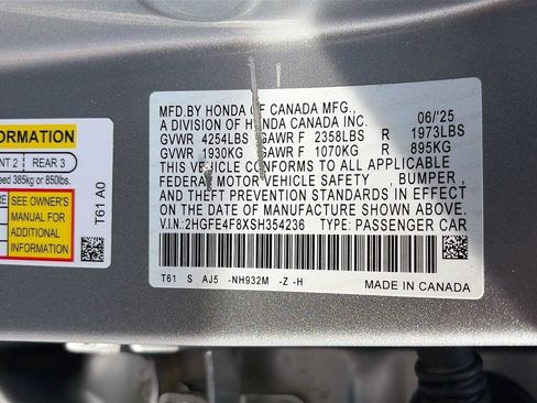 Used 2025 Honda Civic Sport image 33