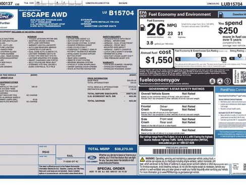 Used 2020 Ford Escape Titanium AWD/4WD image 32