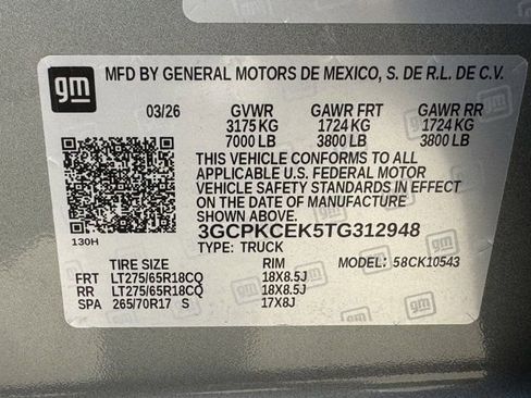 New 2026 Chevrolet Silverado 1500 Custom Trail Boss image 26