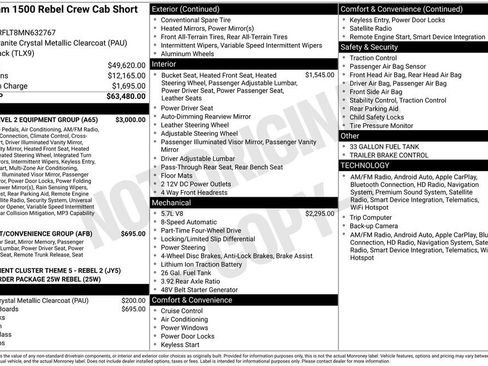Used 2021 RAM 1500 Rebel w/ Rebel Level 2 Equipment Group AWD/4WD image 2