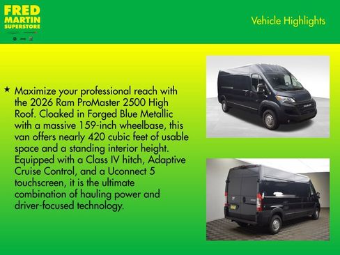 New 2026 RAM ProMaster 2500 w/ Convenience Group image 8