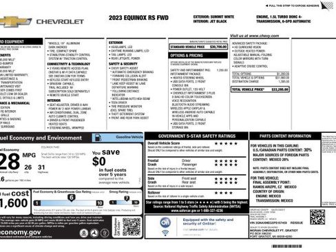 Used 2023 Chevrolet Equinox RS FWD image 3