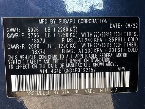 Used 2023 Subaru Outback Limited XT image 39