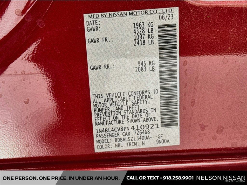 Used 2023 Nissan Altima 2.5 SR FWD image 29