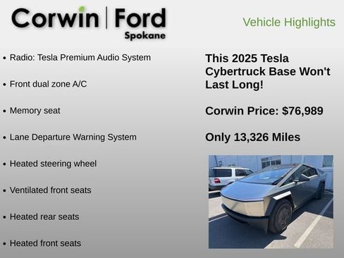 Used 2025 Tesla Cybertruck AWD Crew Cab image 6