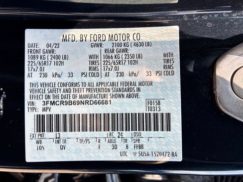 Used 2022 Ford Bronco Sport Big Bend w/ Convenience Package AWD/4WD image 15
