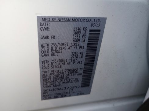 Used 2025 Nissan Murano Platinum w/ Cargo Package image 35