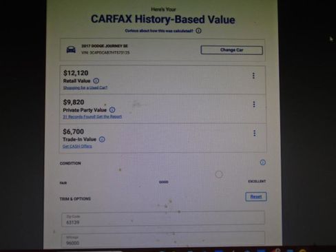 Used 2017 Dodge Journey SE w/ Flexible Seating Group image 10