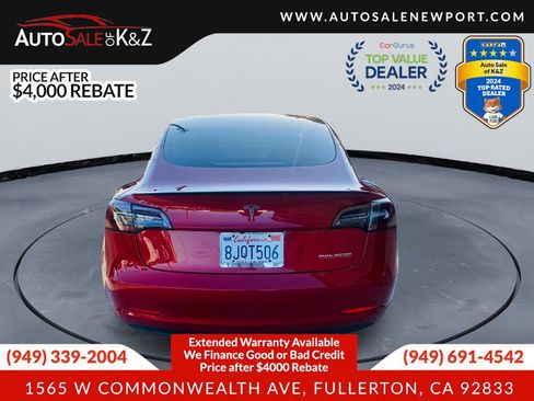 Used 2019 Tesla Model 3 Performance AWD/4WD image 5