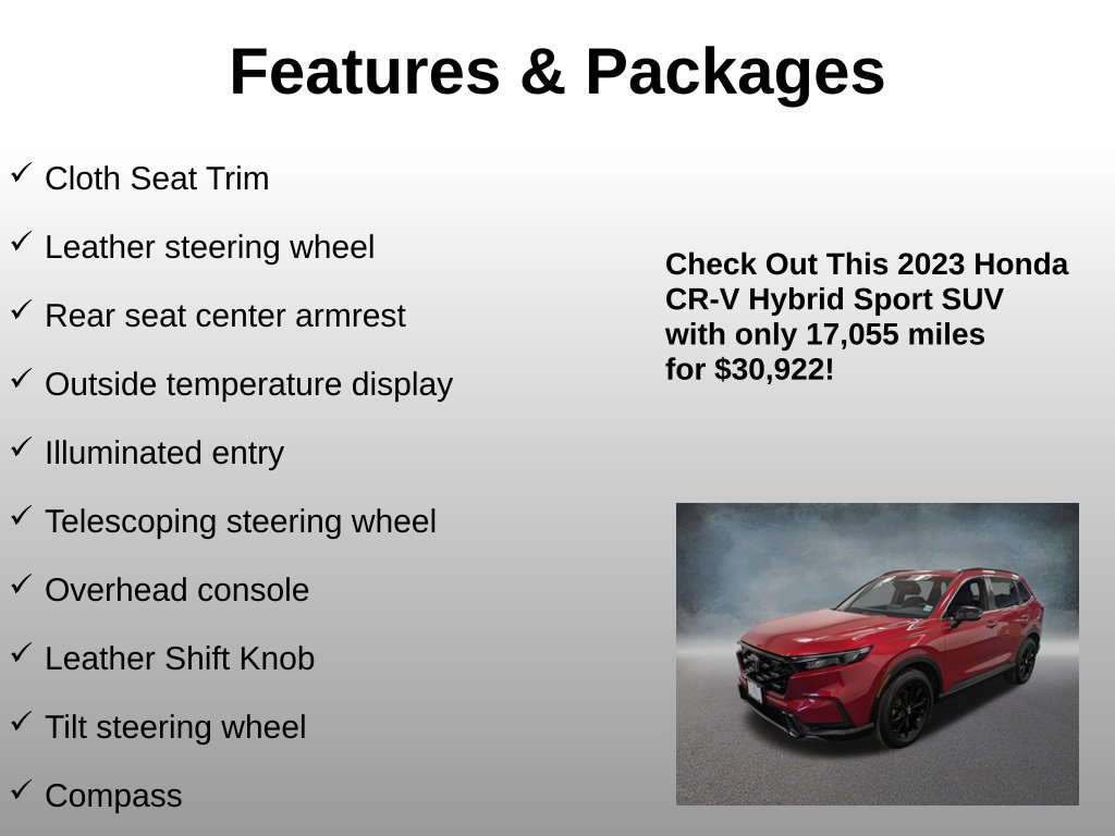 Certified 2023 Honda CR-V Sport image 24