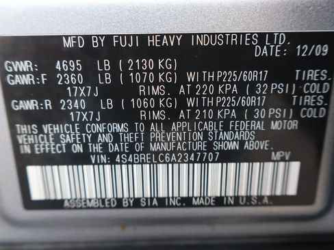 Used 2010 Subaru Outback 3.6R Limited image 45