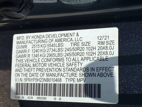 Used 2022 Honda Pilot Special Edition image 22