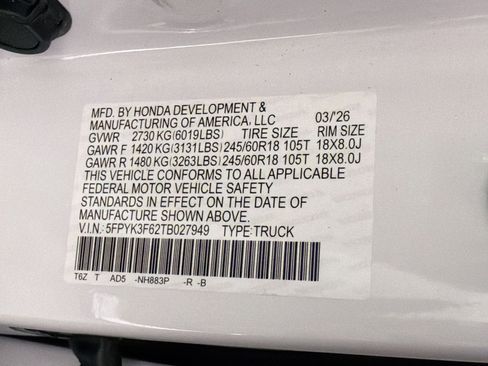 New 2026 Honda Ridgeline TrailSport image 19