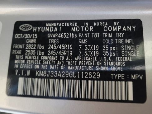 Used 2016 Hyundai Tucson Limited w/ Option Group 03 FWD image 33