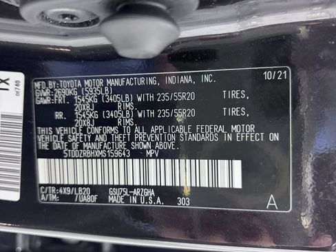 Used 2021 Toyota Highlander Limited AWD/4WD image 24