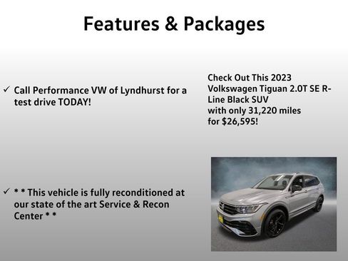 Used 2023 Volkswagen Tiguan SE R-Line AWD/4WD image 4