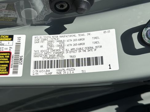 Certified 2025 Toyota Tundra 1794 Edition AWD/4WD image 31
