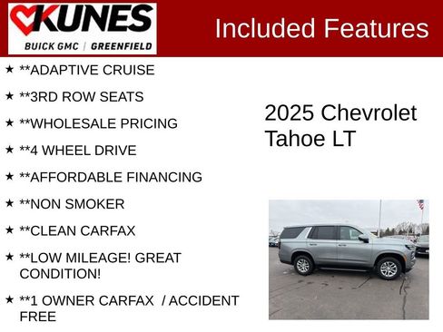 Used 2025 Chevrolet Tahoe LT image 3