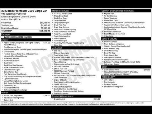 Used 2023 RAM ProMaster 2500 image 29