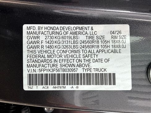 New 2026 Honda Ridgeline RTL image 21