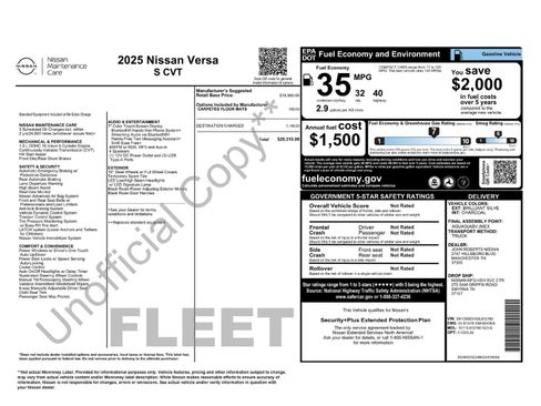 Used 2025 Nissan Versa S FWD image 10