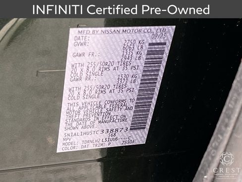 Certified 2026 INFINITI QX60 Autograph w/ Autograph Tech Package image 34