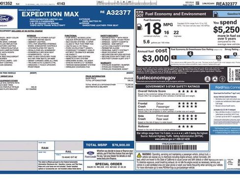 Used 2024 Ford Expedition Max Limited AWD/4WD image 36